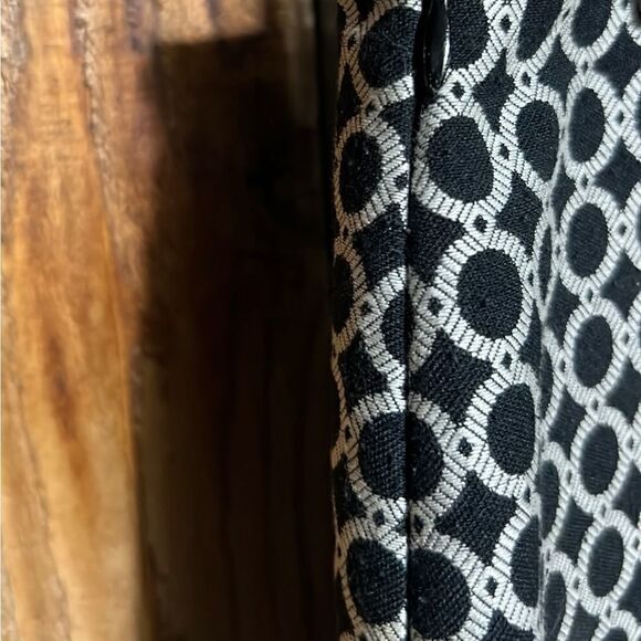 INC International Concepts skirt polka dots cotton blend black 8 FIRM on PRICE - Picture 4 of 6